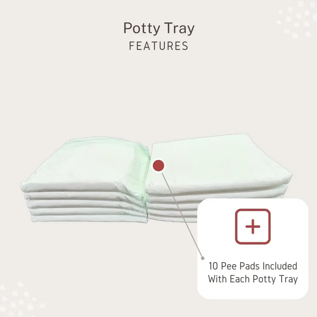 Little Wolves Puppy Potty Tray with Reusable Dog Pee Pads