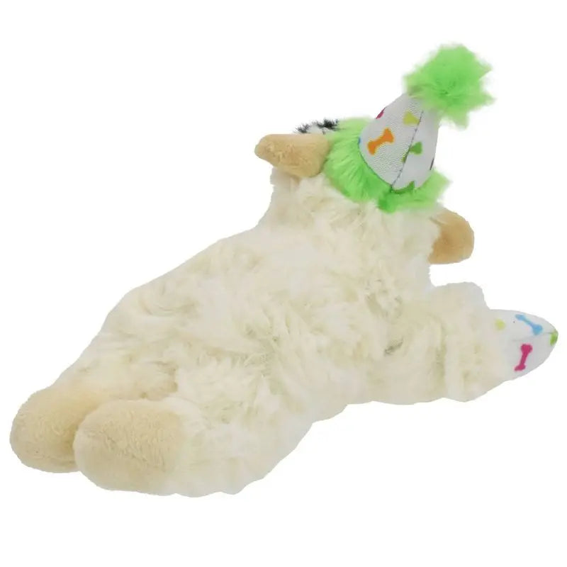 Birthday Lamb Chop Squeaky Plush Dog Toy For Parties