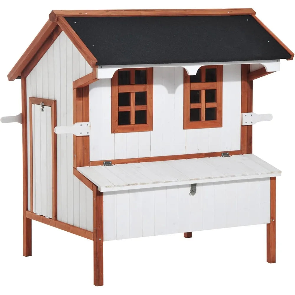 Portable Wooden Chicken Coop With Nesting Box And Handles