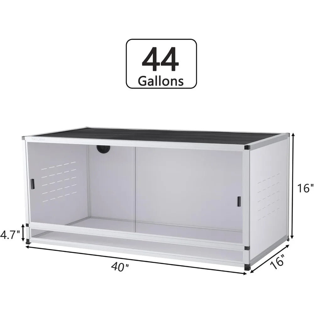 Large PVC Reptile Enclosure for Bearded Dragon and Snakes