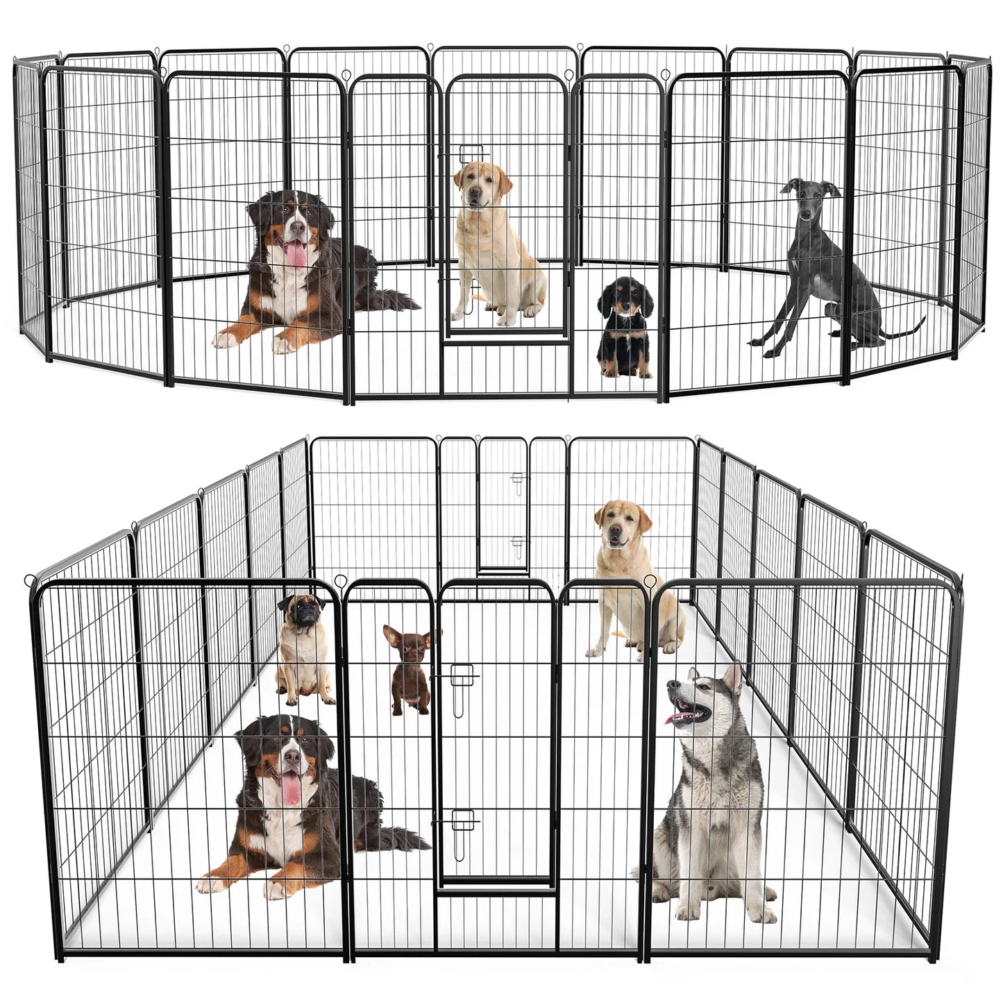 Sturdy Metal Dog Playpen for Indoor and Outdoor Use