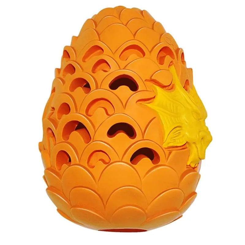 Dragon Egg Dog Chew Toys for Aggressive Chewers Tough Indestructible Rubber Toys for Heavy Chewing