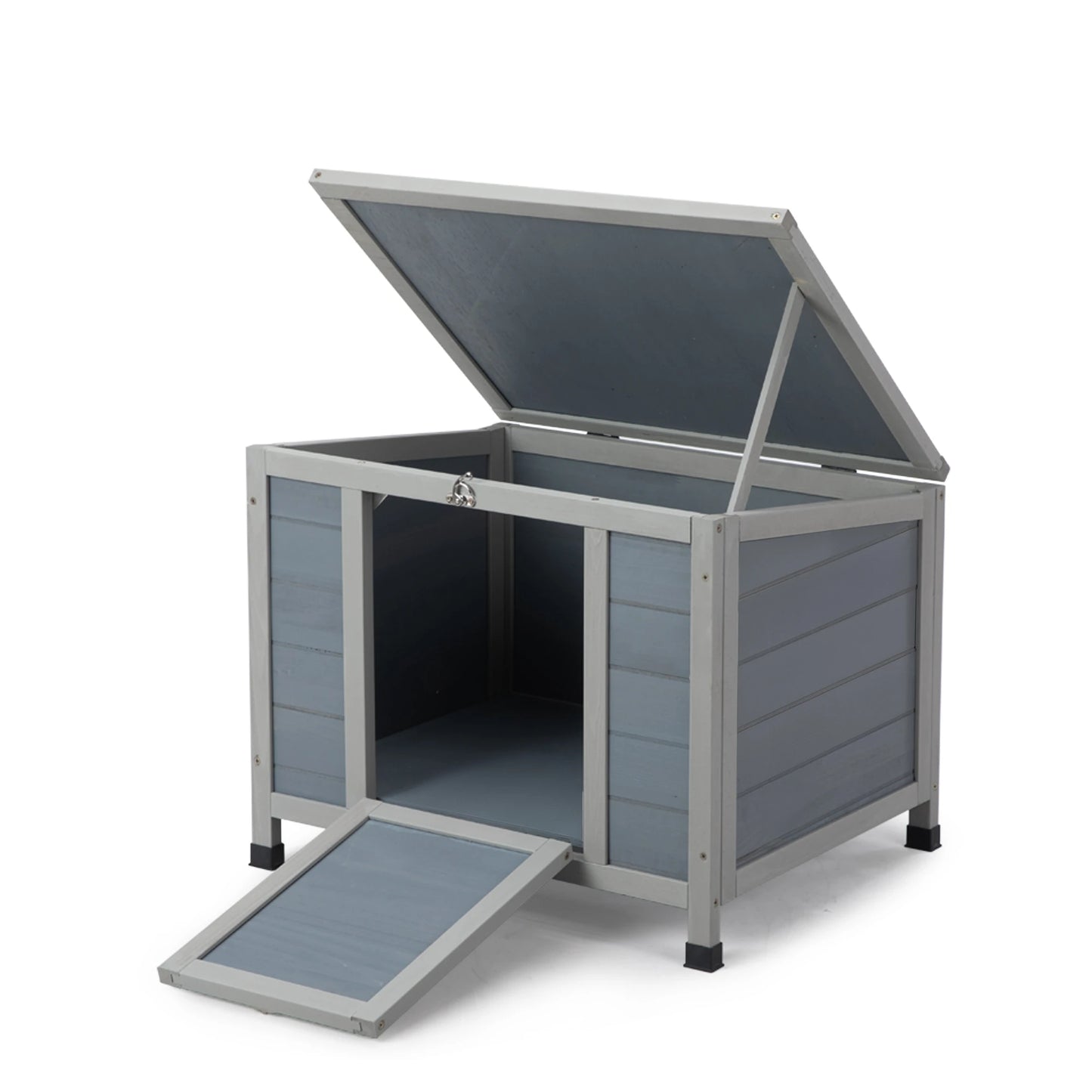 Wood Rabbit Hutch Indoor Outdoor Small Animal Habitat House