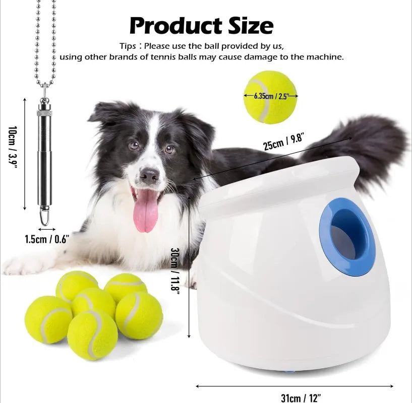 Automatic Ball Launcher for Dogs Interactive Toy for Fun Play