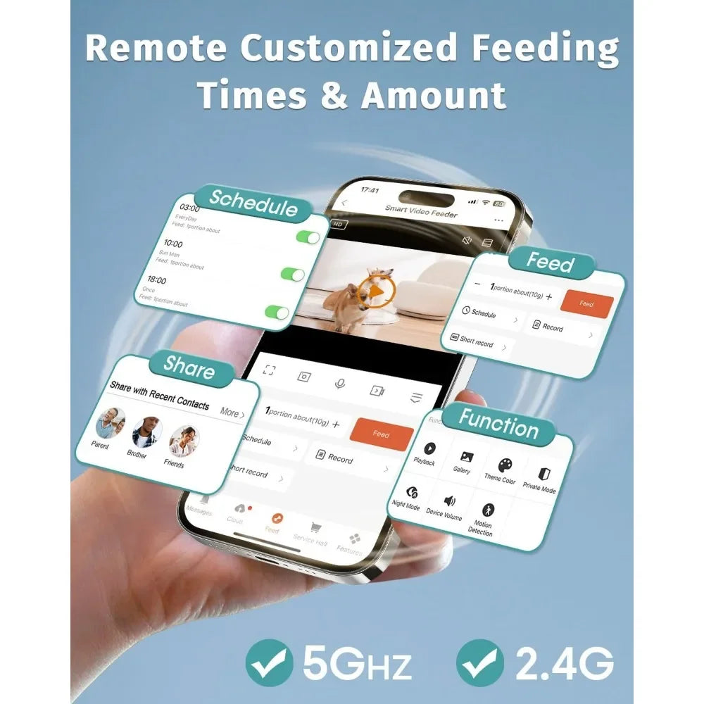 Automatic Dog Feeder With Camera And App Control