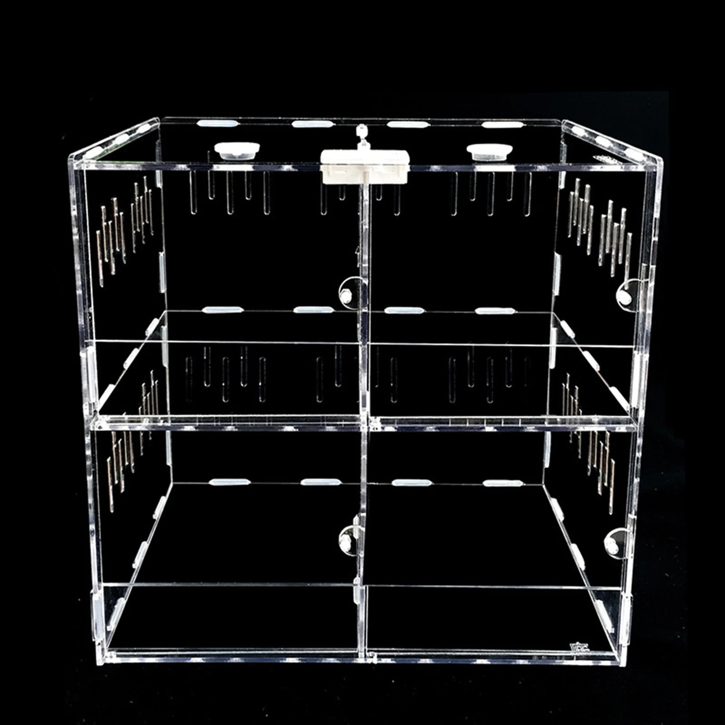 Acrylic Insect Feeding Box with Thermometer for Reptiles