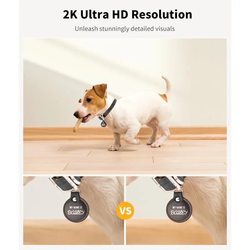 2K Pet Camera With Treat Dispenser And 360 Degree View