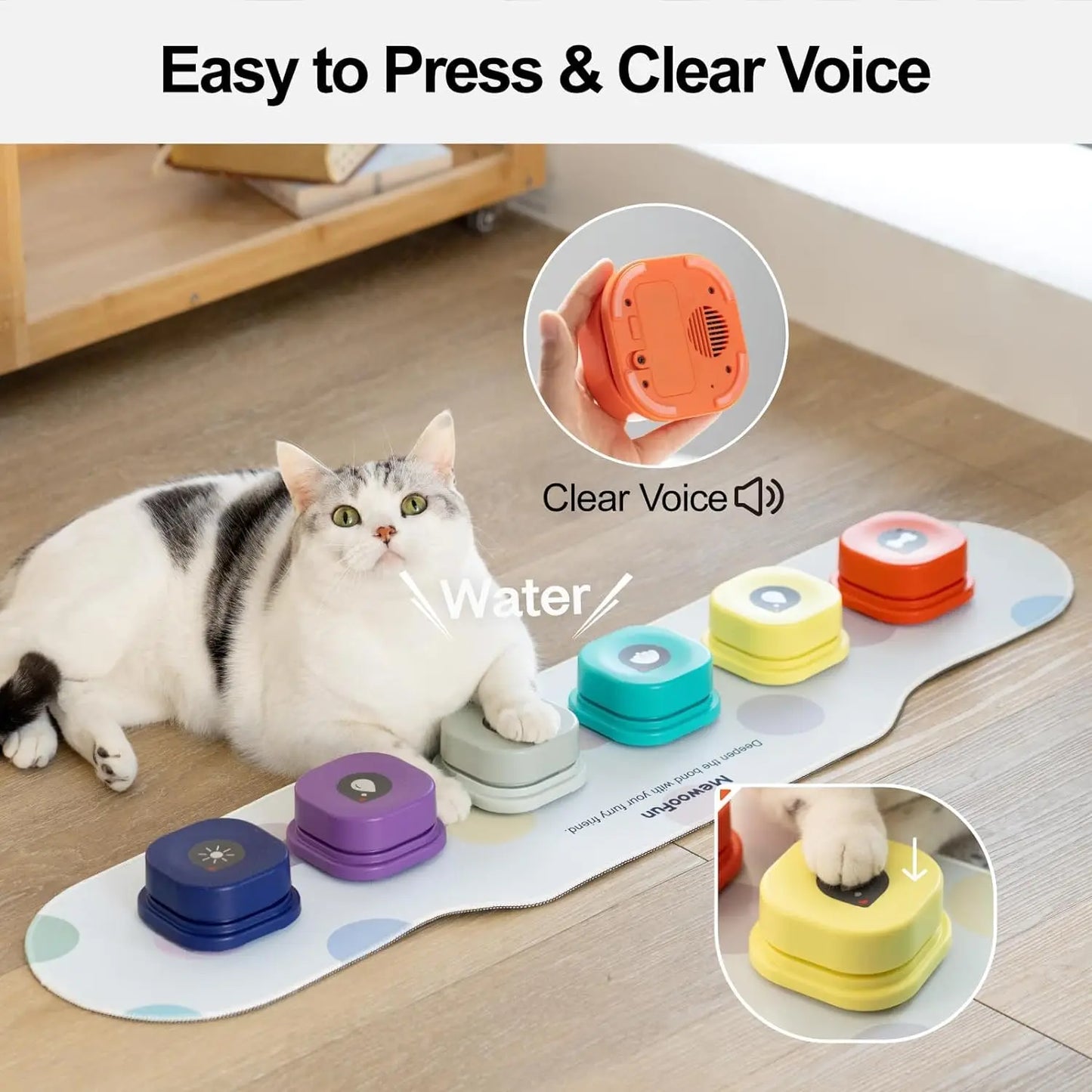 Mewoofun Recordable Voice Buttons For Dog Communication