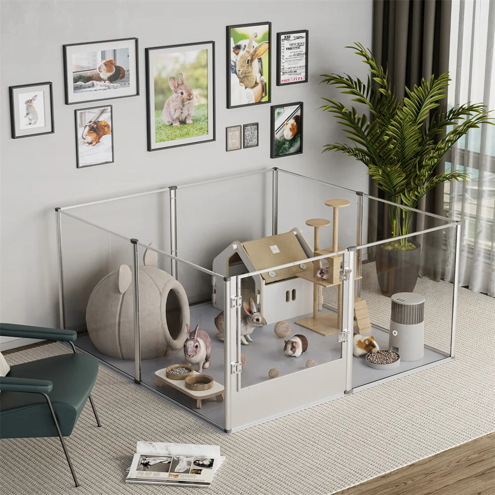 Acrylic Dog Playpen Enclosure for Safe and Fun Playtime