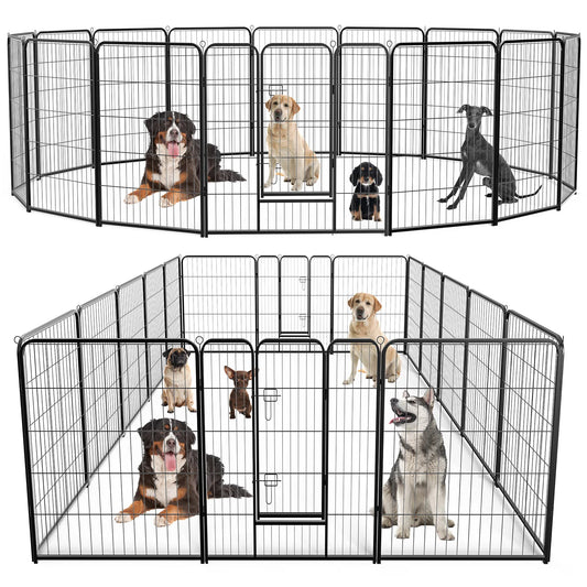 Sturdy Metal Dog Playpen for Indoor and Outdoor Use