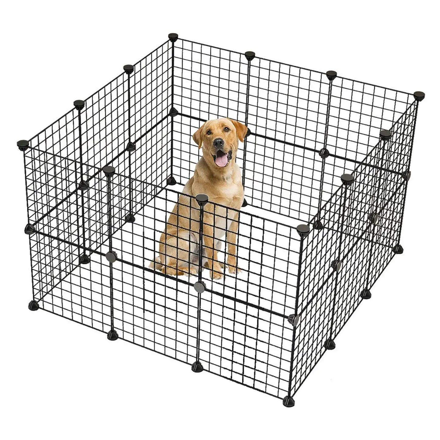 Portable Metal Pet Playpen for Small Animals and Rabbits
