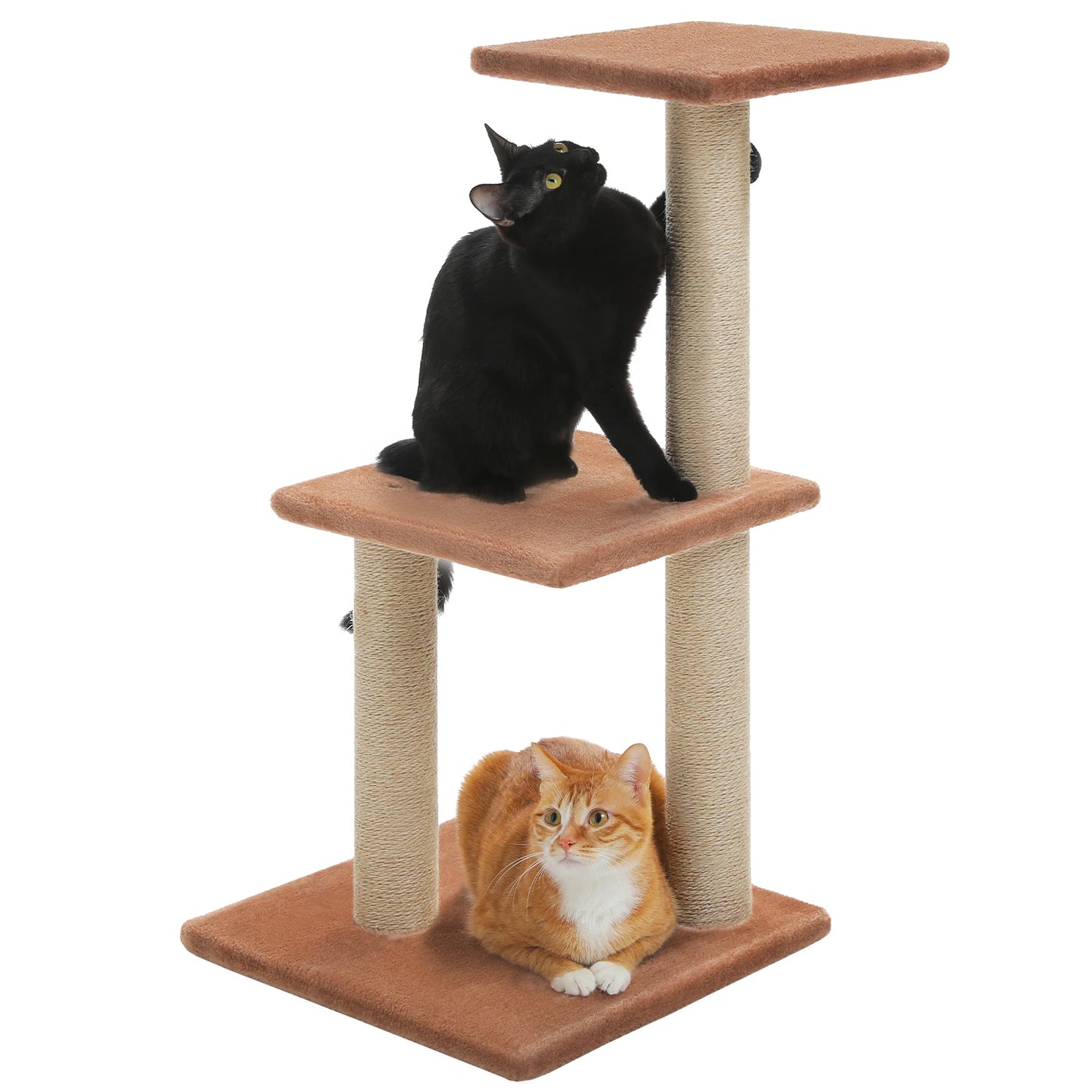 Indoor Cat Tree Tower with Scratching Posts and Hammock