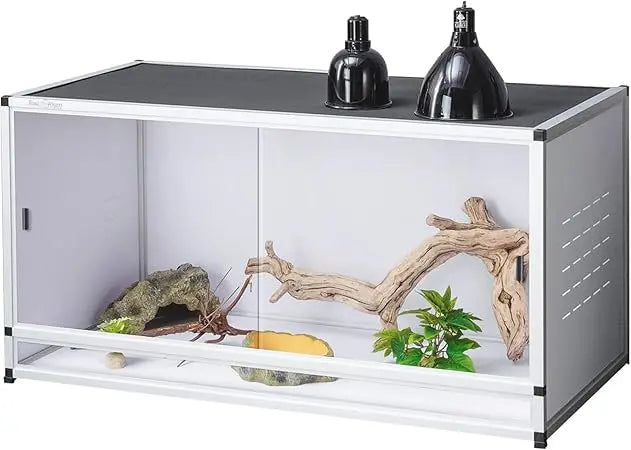 Large PVC Reptile Enclosure for Bearded Dragon and Snakes