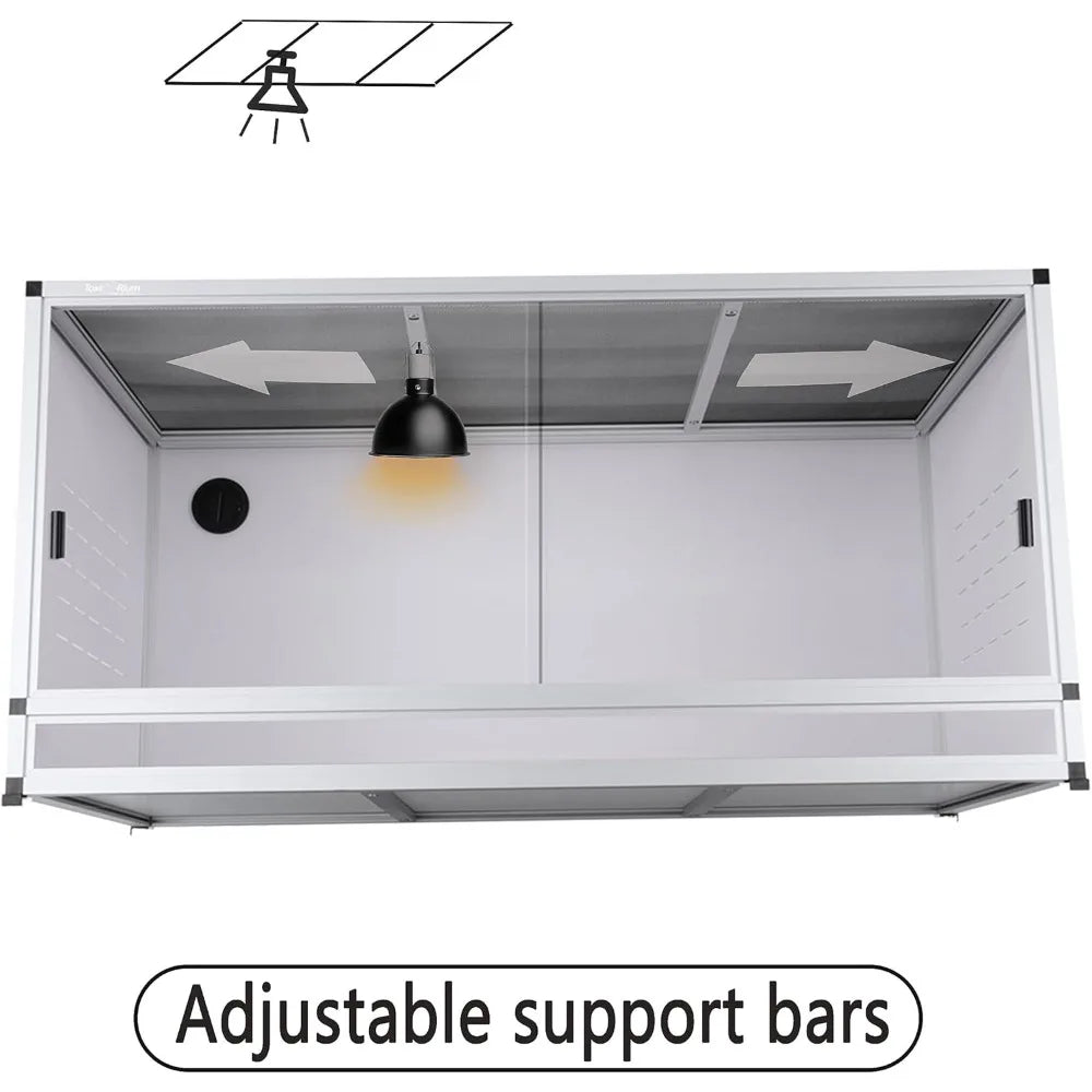 Large PVC Reptile Enclosure for Bearded Dragon and Snakes