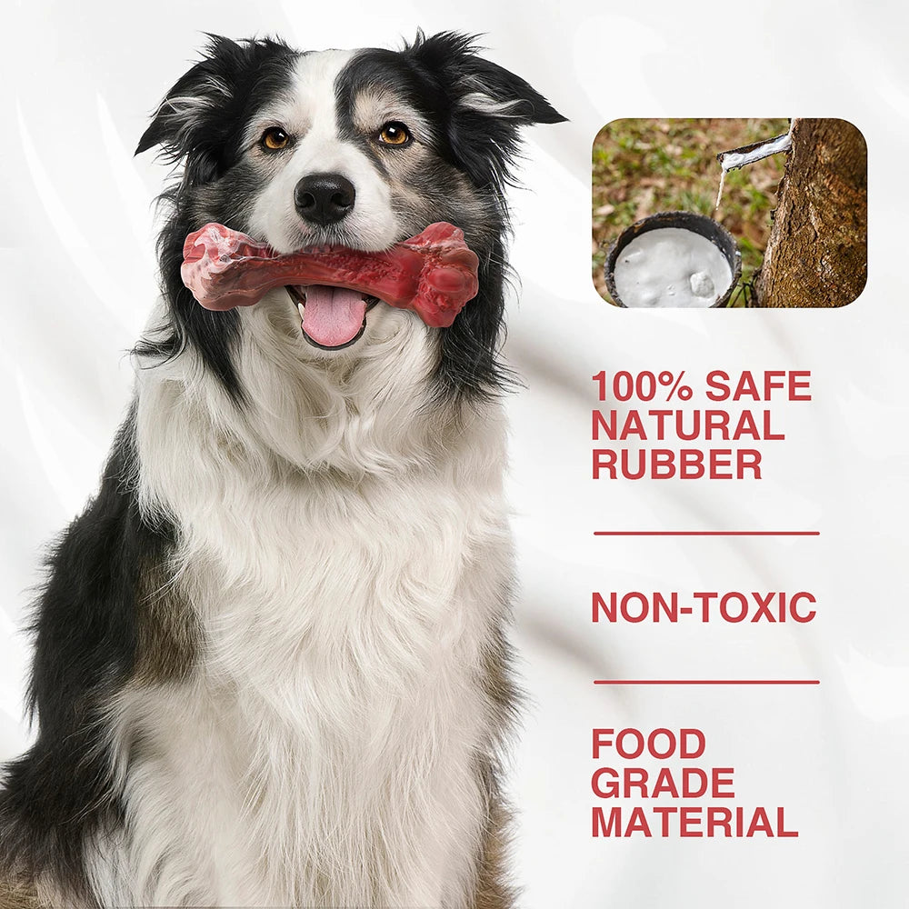 Masbrill Dog Toys for Aggressive Chewers Large Dogs Indestructible Bone Shaped Nylon Interactive Teeth Cleaning Toys