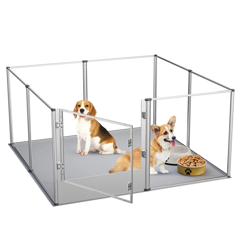 Acrylic Dog Playpen Enclosure for Safe and Fun Playtime