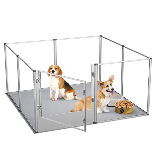 Acrylic Dog Playpen Enclosure for Safe and Fun Playtime