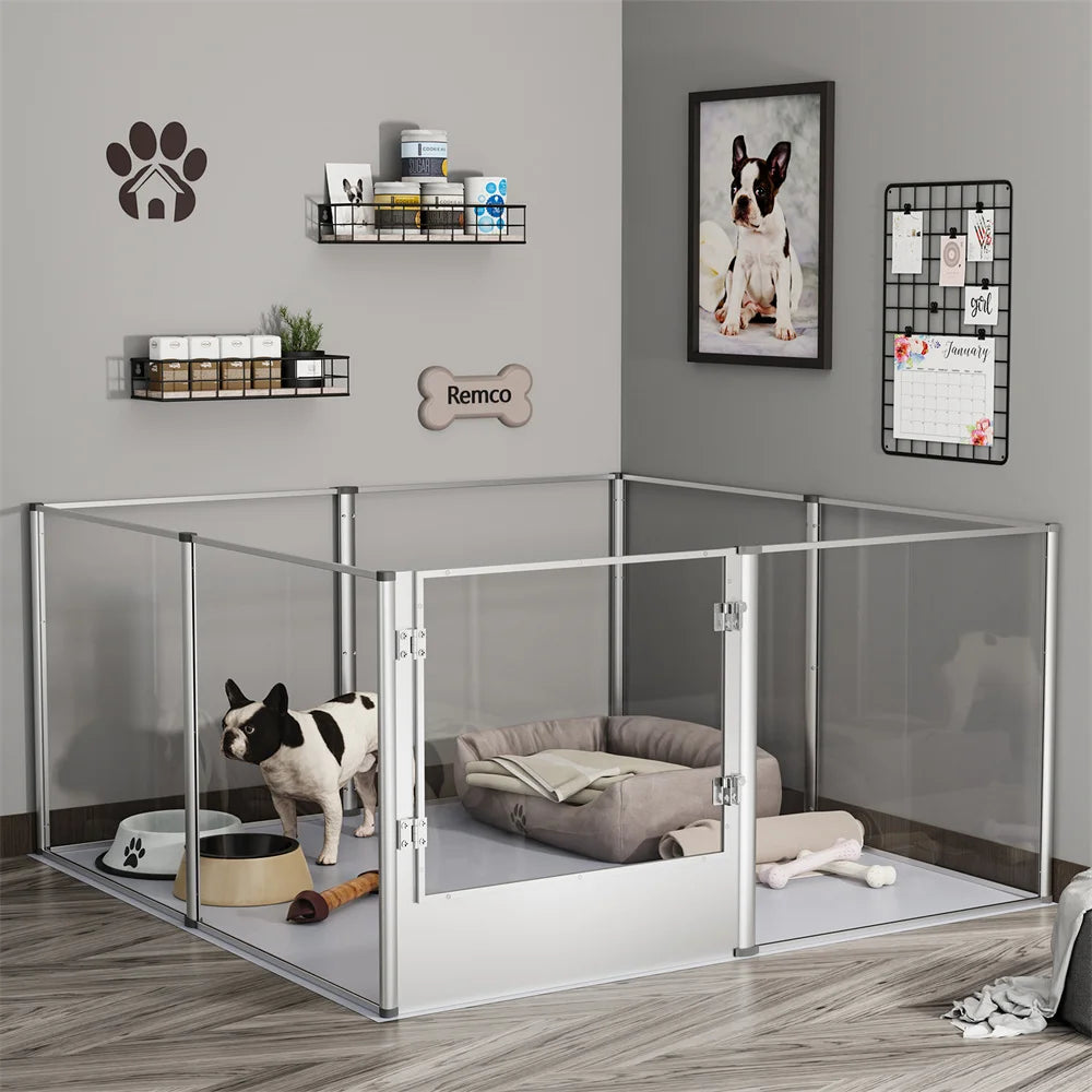 Acrylic Dog Playpen Enclosure for Safe and Fun Playtime