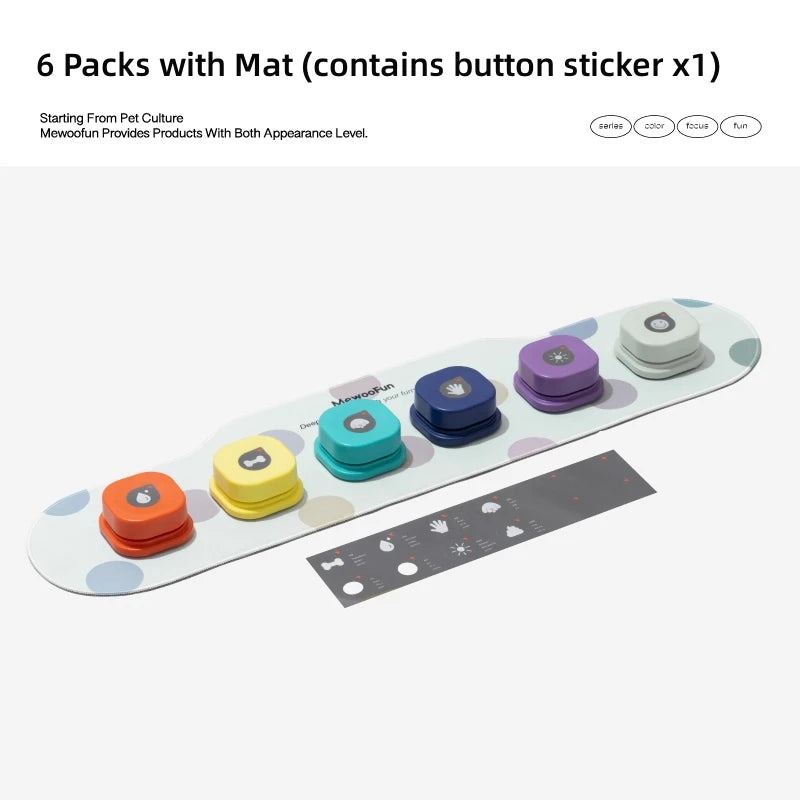 Mewoofun Recordable Voice Buttons For Dog Communication