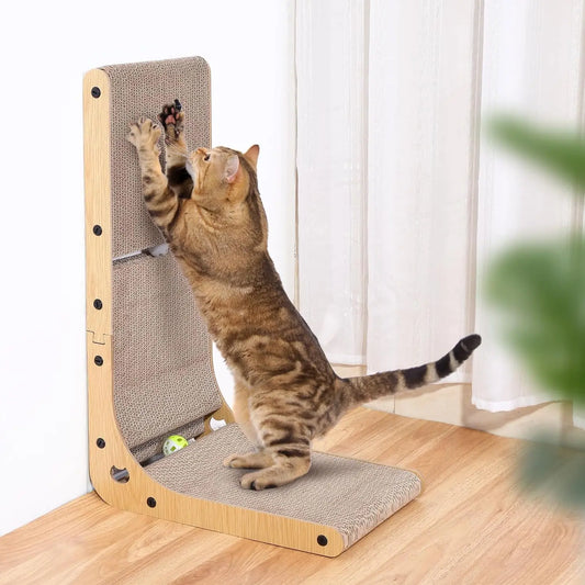 L Shape Cat Scratcher for Happy Indoor Cats