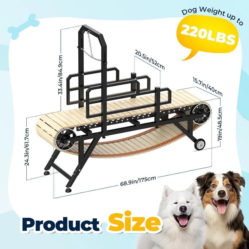 Pro Adjustable Dog Treadmill for Medium and Large Dogs