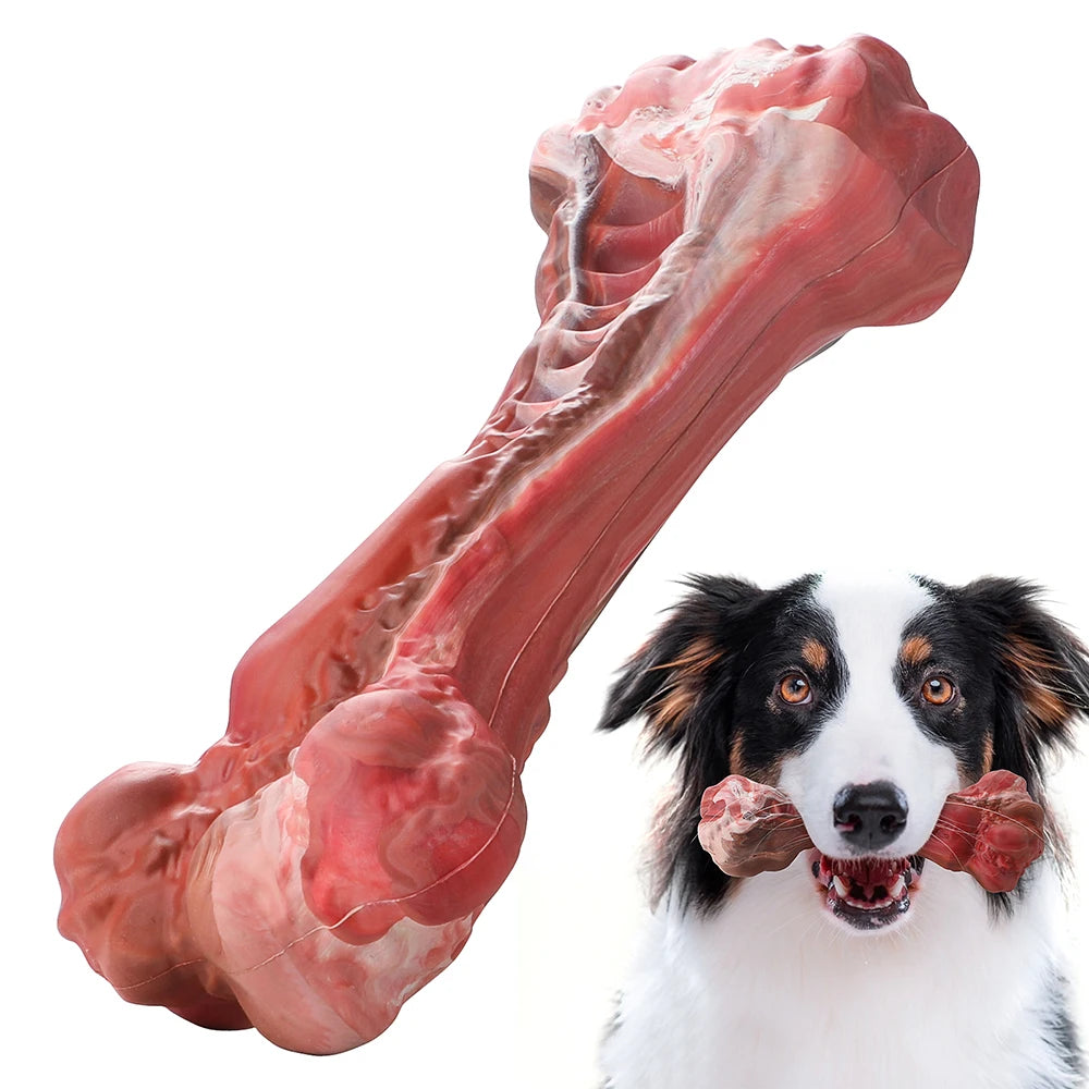 Masbrill Dog Toys for Aggressive Chewers Large Dogs Indestructible Bone Shaped Nylon Interactive Teeth Cleaning Toys