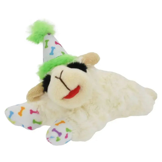 Birthday Lamb Chop Squeaky Plush Dog Toy For Parties