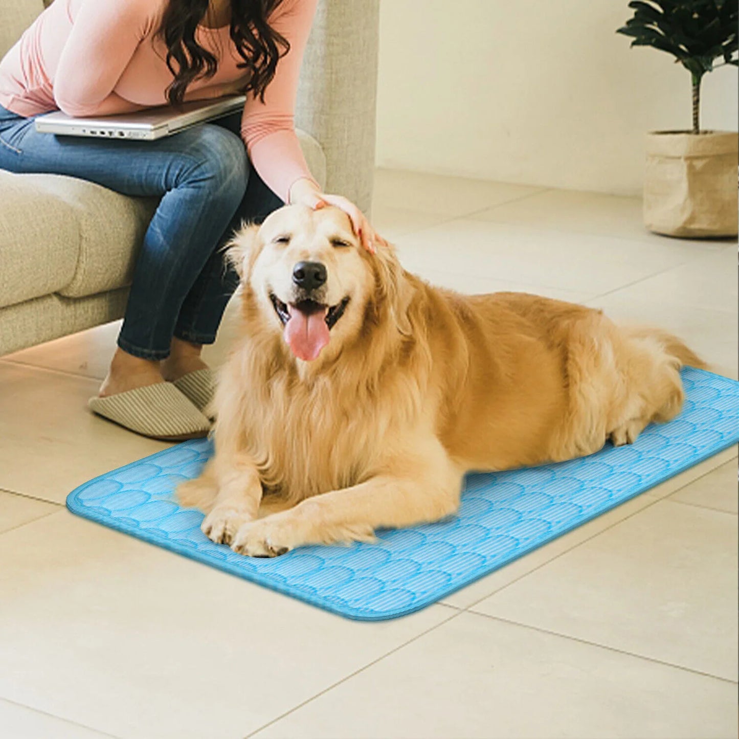 Pet Cooling Mat for Summer Comfort and Relaxation