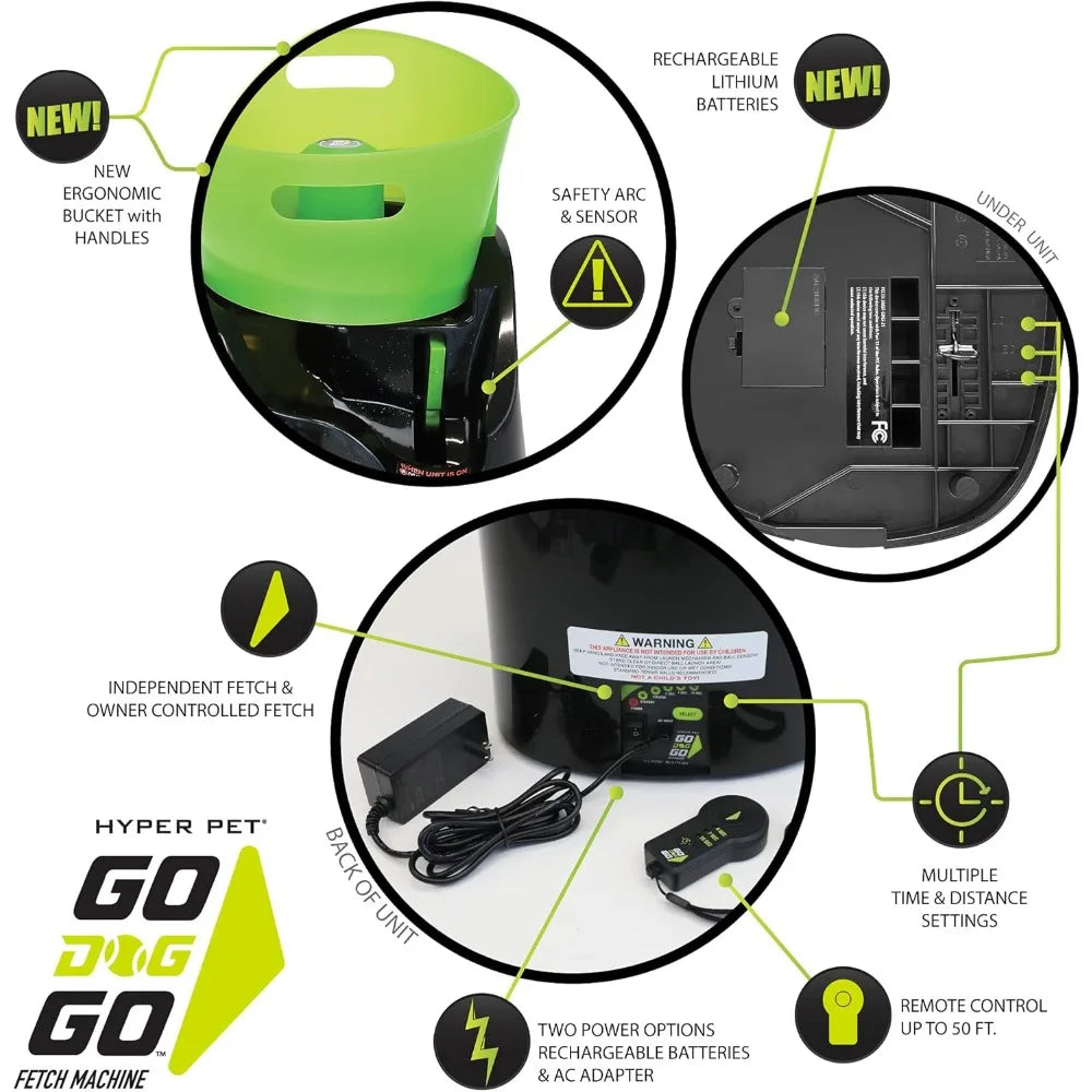 GoDogGo Automatic Fetch Machine for Active Dogs