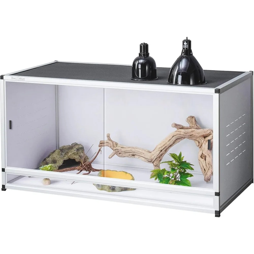 Large PVC Reptile Enclosure for Bearded Dragon and Snakes