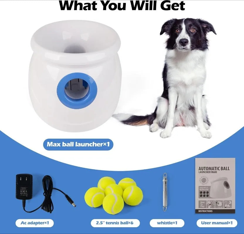 Automatic Ball Launcher for Dogs Interactive Toy for Fun Play