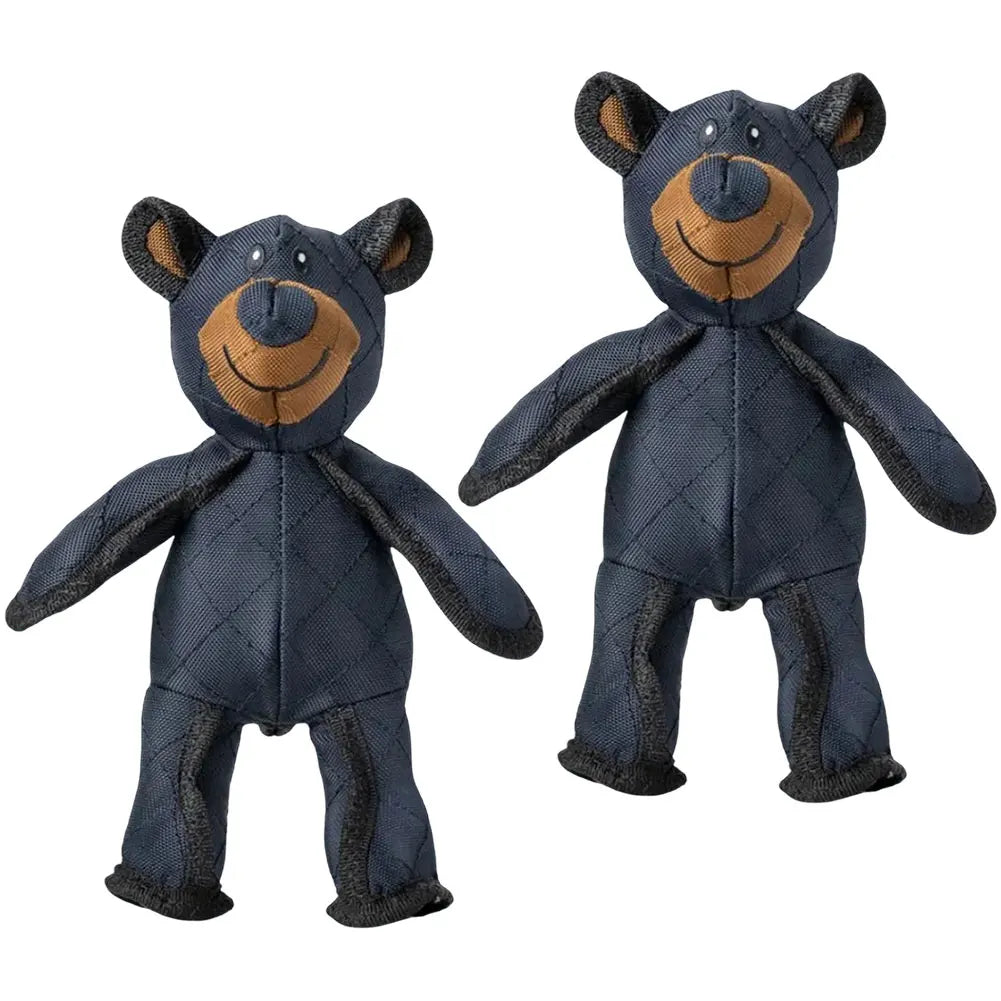 Indestructible Plush Bear Dog Toy With Sound Teeth Cleaner