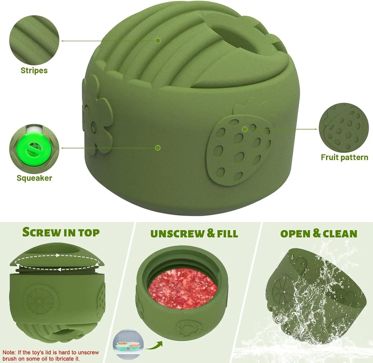 Durable Freezable Rubber Dog Chew Toy Mint Scented Low Mess